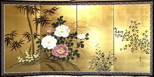 Paravent japonais byobu - japonais,