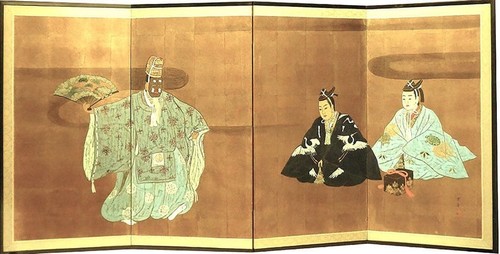 Paravent pliant japonais byobu - paravent,